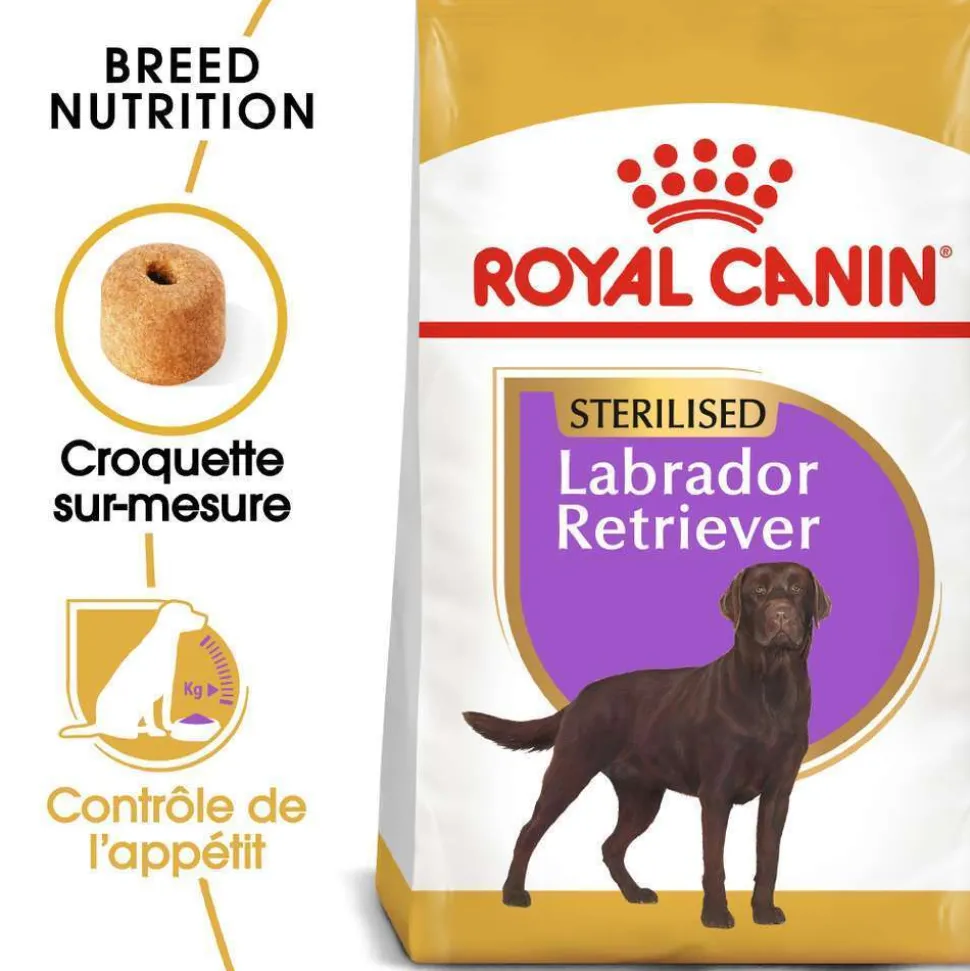 ROYAL CANIN - Croquettes chien Labrador Sterilised plus de 15 mois 12kg
