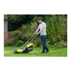 RYOBI - Tondeuse poussée ryobi - olm1833b - 18v one+ - coupe 33 cm - sans batterie ni chargeur