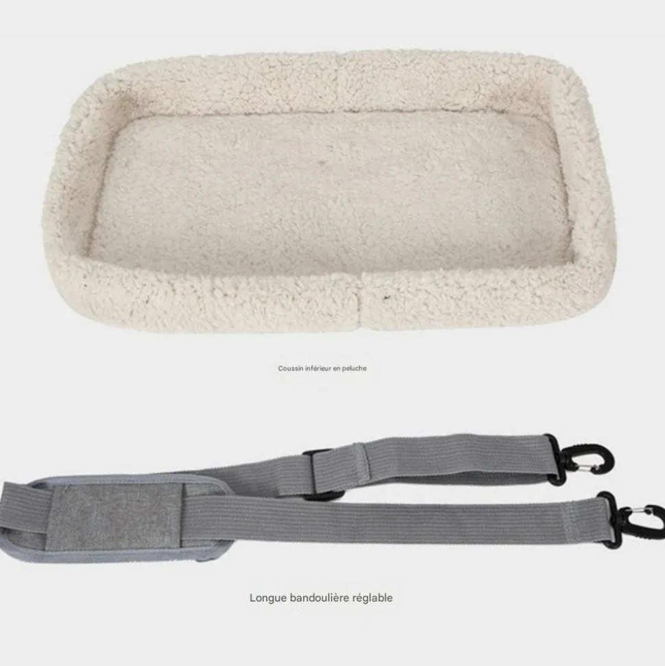 Sac à dos de chat portable et respirant pour sorties noir petit downypaws