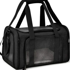 Sac à dos de chat portable et pliable pour sorties noir s downypaws