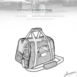 Sac à dos de chat portable et respirant pour sorties grand downypaws