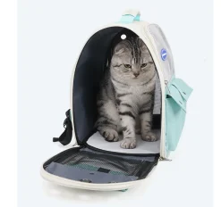 Sac à dos pour chat mcboson blanc, pratique anti-griffes, bonne ventilation