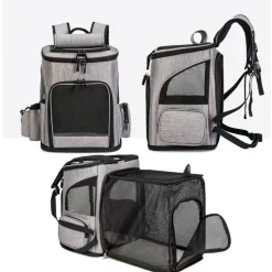 Sac à dos pour chat mcboson bleu - extensible, grande capacité, pliable