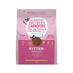 SCHESIR - Croquettes chaton baby poulet et œuf - schesir born carnivore 255 g