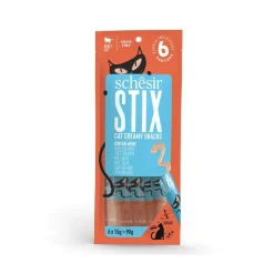 SCHESIR - Friandises stix saumon - schesir chat 6x15 g
