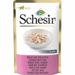 SCHESIR - Pâtée en gelée thon/poulet/crevettes chat (sachet 85g) - schesir 85 g
