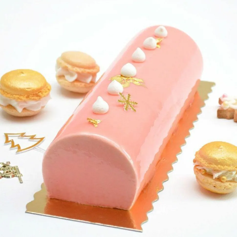 SCRAPCOOKING - 25 supports carton pour bûche de noël 30 x 10 cm