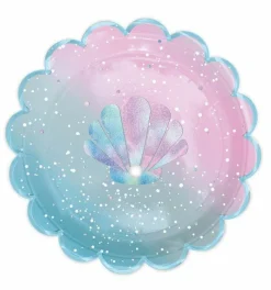 SCRAPCOOKING PARTY - 24 assiettes en carton sirène