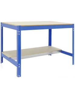 SIMONRACK - Etabli simonwork bt0 1200x600 bleu/bois bleu/bois 842x1210x610 - simonrack