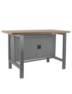 SIMONRACK - Etabli simonwork bt6 mdf cabinet 1500 gris/bois gris/mdf 865x1500x750 - simonrack