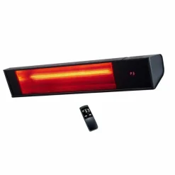 SINED - Chauffage infrarouge wifi 2000w en verre noir sined