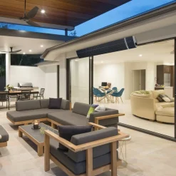 SINED - Chauffage mural infrarouge wifi 2400w black heat 2400 wifi