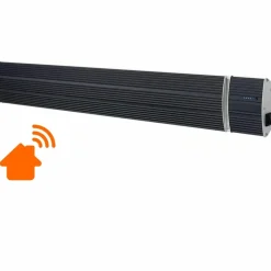 SINED - Chauffage mural infrarouge wifi 2400w black heat 2400 wifi