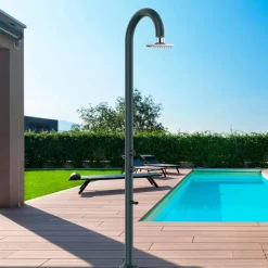 SINED - Douche alu grise avec led capteur et ecran lcd eau chaudefroide