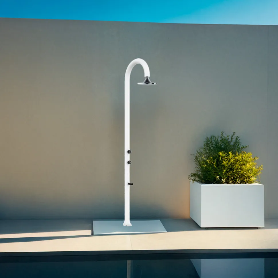 SINED - Douche en alu avec led 3 jets et capteur eau chaude et froide