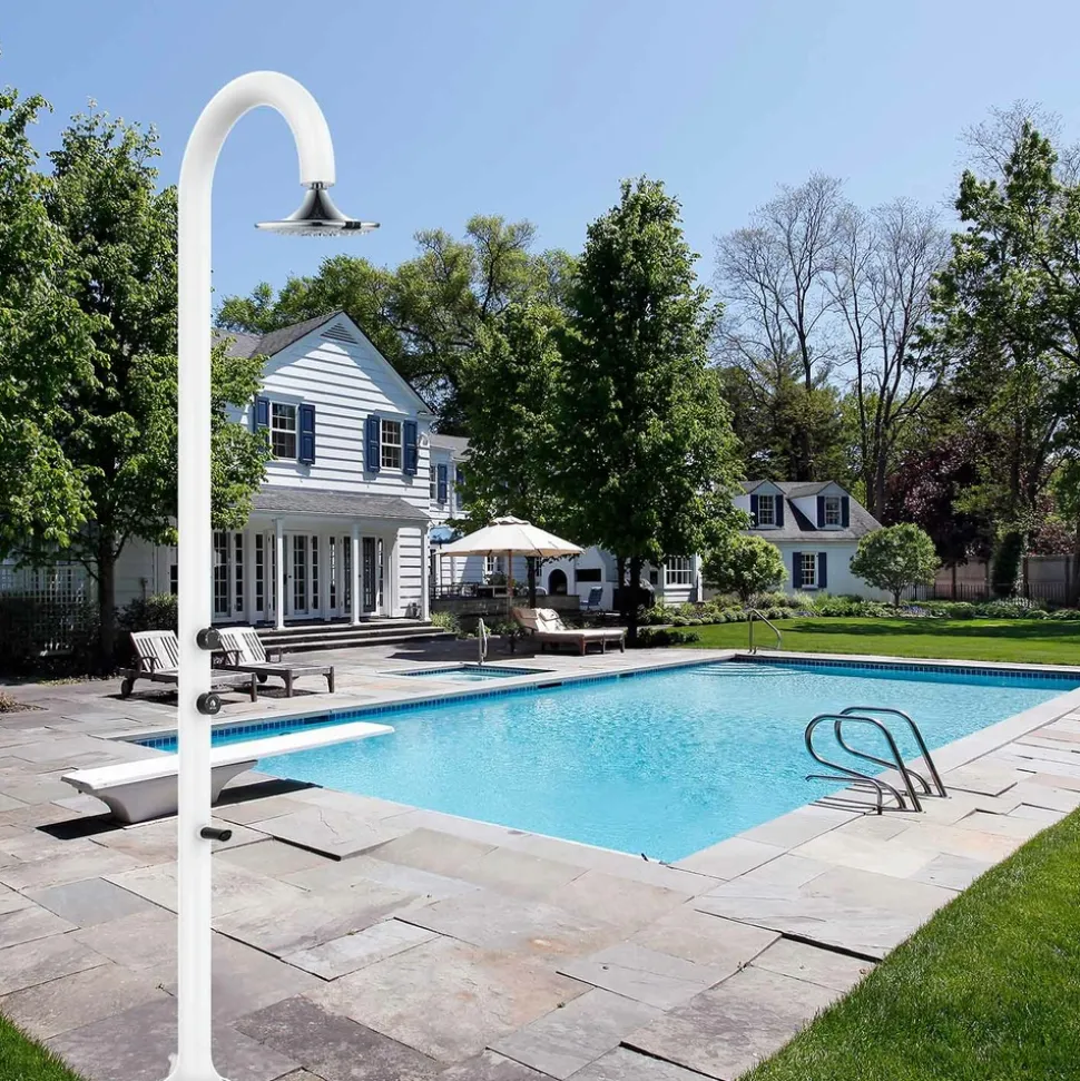 SINED - Douche en alu avec led 3 jets et capteur eau chaude et froide