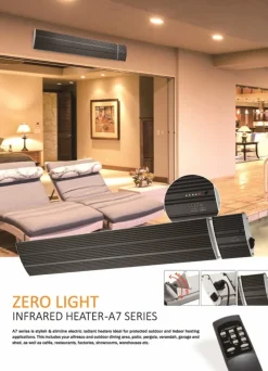 SINED - Radiateur infrarouge en ceramique sined 1500w black heat 1500