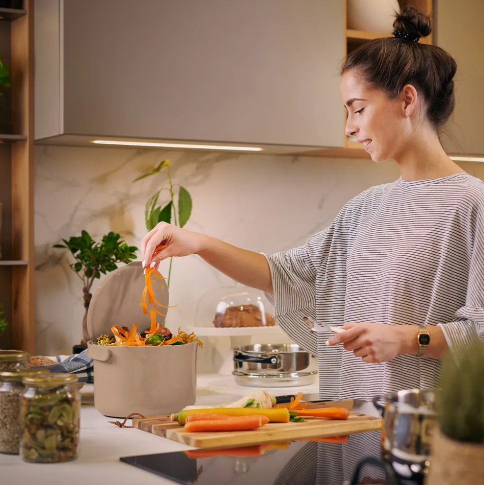 SKAZA - Bac à composte bokashi, daily, 3,3l, capuccino