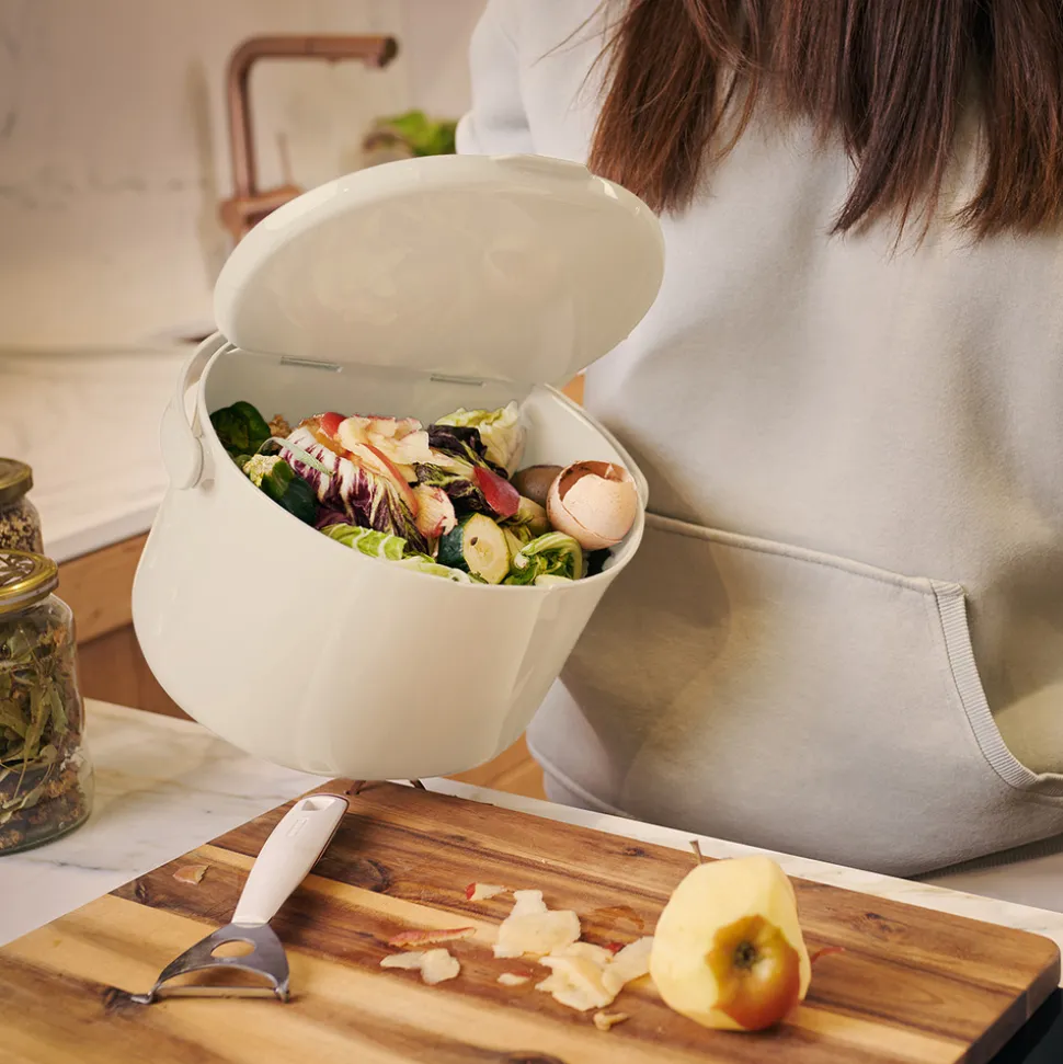 SKAZA - Bac à composte bokashi, daily, 3,3l, crème