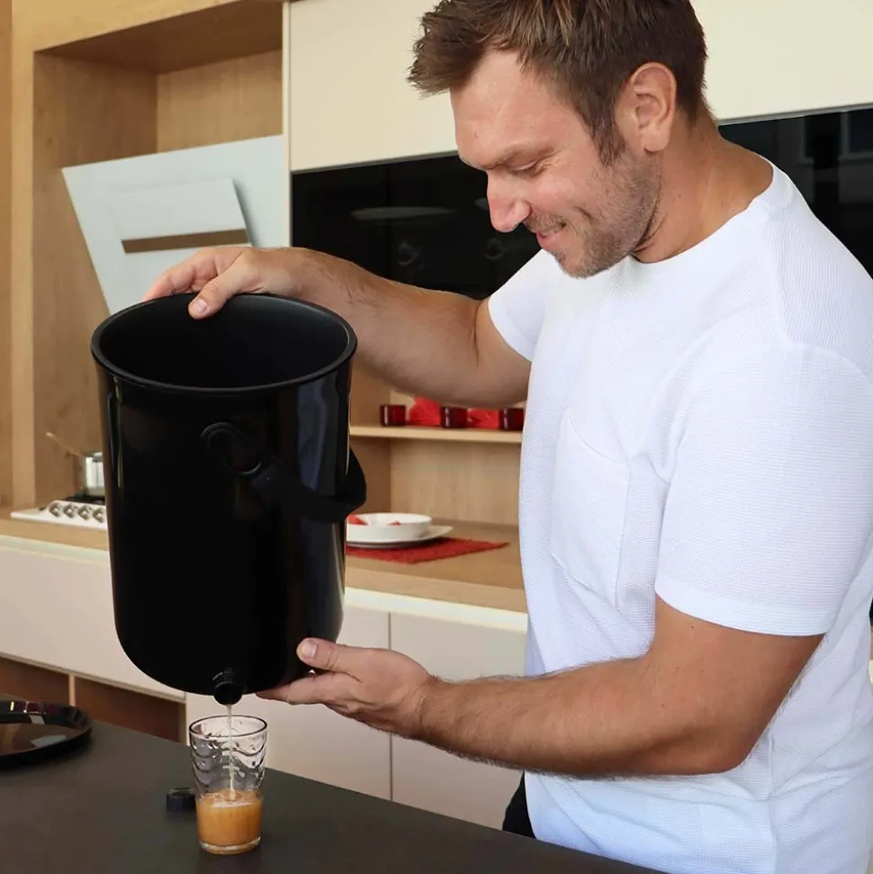 SKAZA - Composteur bokashi organko 2 ocean 9,6l noir skaza