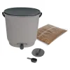SKAZA - Composteur bokashi essential 15,3l +1kg brain,gris