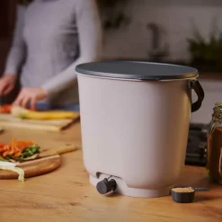 SKAZA - Composteur bokashi essential 15,3l +1kg brain,gris