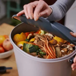 SKAZA - Composteur bokashi essential 15,3l +1kg brain,gris