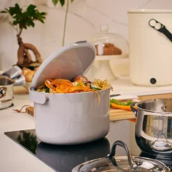 SKAZA - Poubelle à compost organko daily 3,3l gris clair skaza