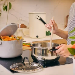 SKAZA - Poubelle à compost organko daily 3,3l gris clair skaza