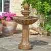 SMART GARDEN - Fontaine solaire bain d'oiseau 3 niveaux queensbury