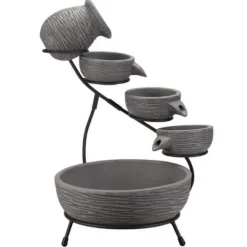 SMART GARDEN - Fontaine solaire cascade céramique poseidon