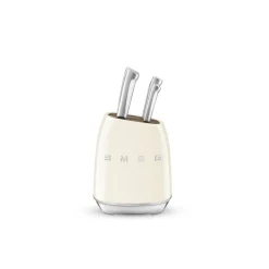 Smeg bloc de 6 couteaux crème - kbsf02cr