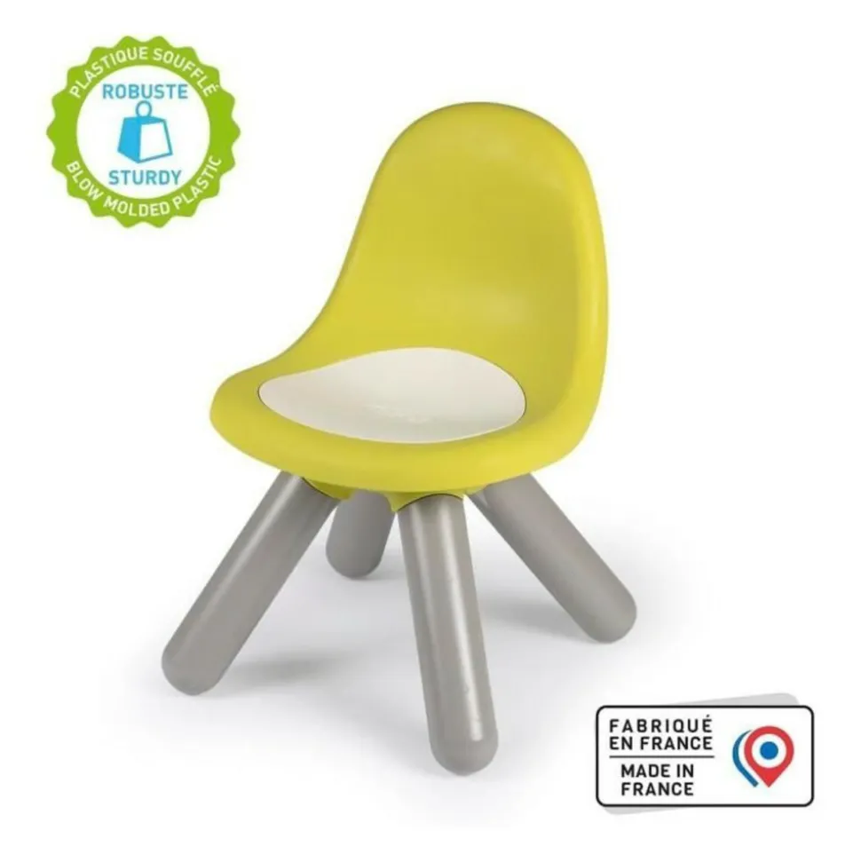 SMOBY - Smoby - chaise enfant verte - extérieur et intérieur - h27cm - fabrication française