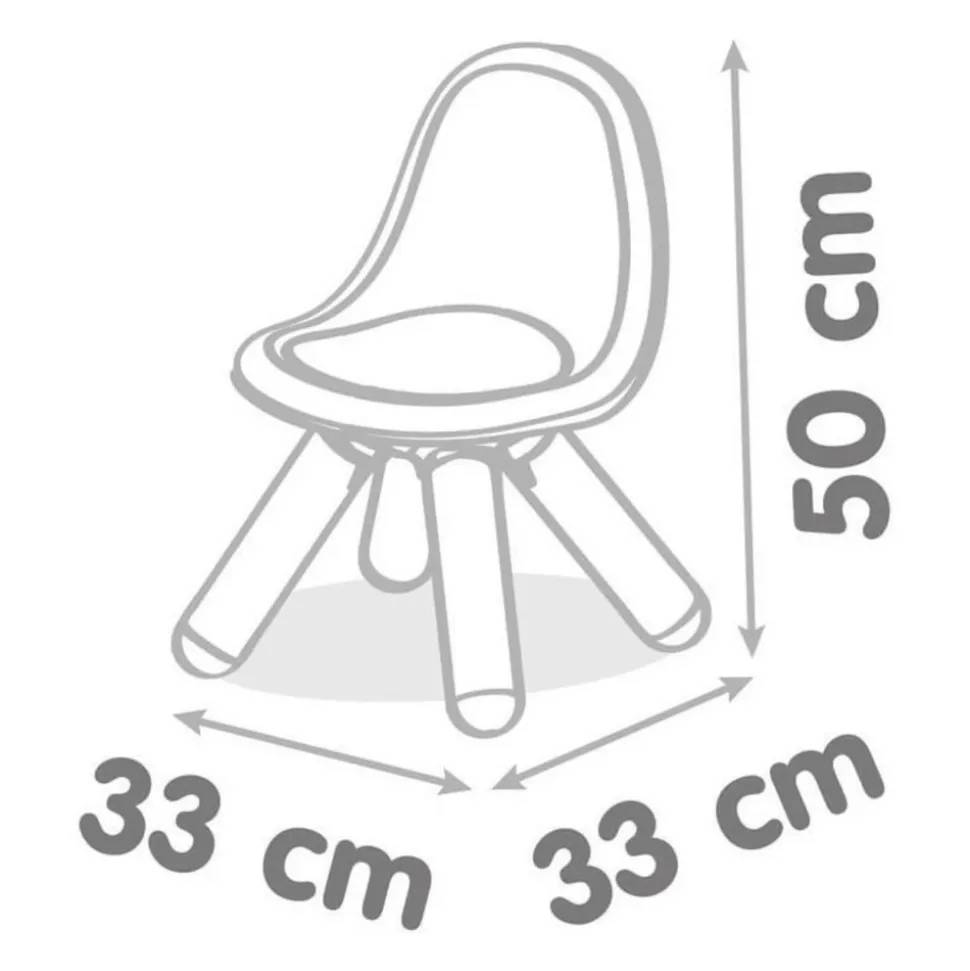 SMOBY - Smoby - chaise enfant verte - extérieur et intérieur - h27cm - fabrication française