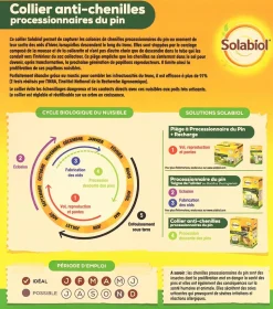 SOLABIOL - Socoprox2 - 2 pièges à chenilles processionnaires du pin - kit complet avec collier réglable - diamètre 55cm