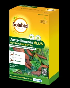 SOLABIOL - Solabiol anti-limaces & escargots ultra concentrés - 400g - résistant à la pluie - grande surface de traitement solimaplus400