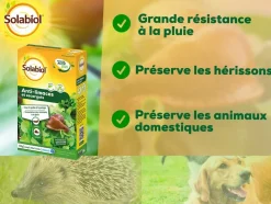 SOLABIOL - Solabiol anti-limaces & escargots - 2x750g - granulés - résistant à la