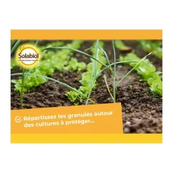 SOLABIOL - Solabiol anti-limaces & escargots ultra concentrés - 750g - résistant à la pluie - grande surface de traitement solimaplus750