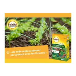 SOLABIOL - Solabiol anti-limaces & escargots ultra concentrés - 750g - résistant à la pluie - grande surface de traitement solimaplus750
