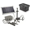 SOLAIREPRATIQUE - Kit pompe solaire bassin avec filtre, batterie et anneau led, 300l-8w