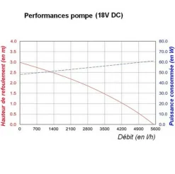 SOLAIREPRATIQUE - Kit pompe solaire cascade fontaine gros débit premium 5000l-150w