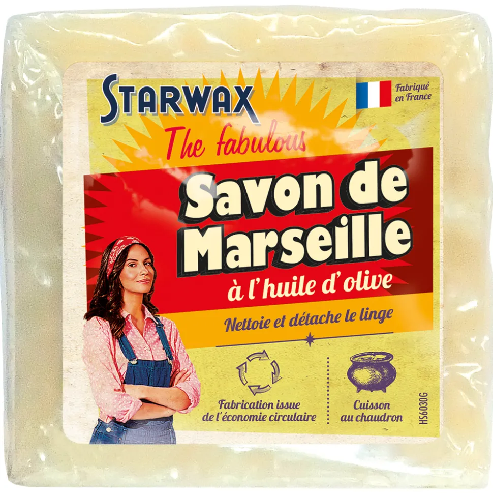 STARWAX THE FABULOUS - Savon de marseille à l'huile d'olive cube 300gr Fabulous