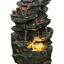 STONELITE - Fontaine en polyrésine l'aveyron 23.5 x 18 x 35.5 cm