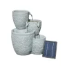 STONELITE - Fontaine solaire 4 étages 39 x 33 x 47 cm