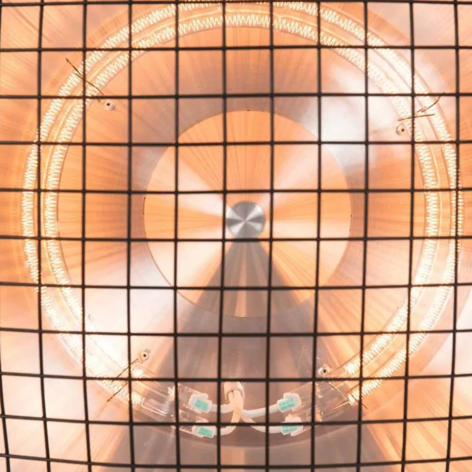 SUNRED - Chauffage sur pied indus 2100 w halogène noir