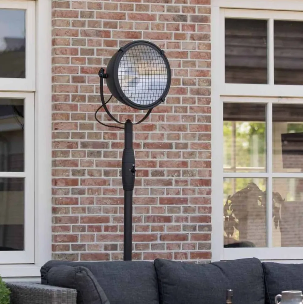 SUNRED - Chauffage sur pied indus 2100 w halogène noir