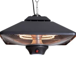 SUNRED - Chauffage suspendu spica square 2000 w halogène noir ce17sq-b