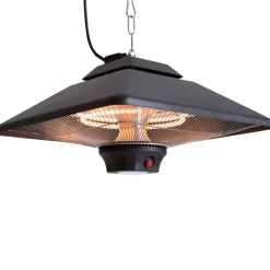 SUNRED - Chauffage suspendu spica square 2000 w halogène noir ce17sq-b