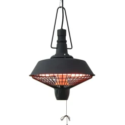 SUNRED - Chauffage suspendu indus 2100 w halogène noir rsh16