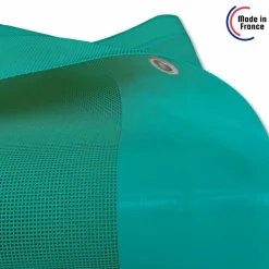 TECPLAST - Bâche brise vue micro-perforée tecplast mp460bv 3x3m - verte - garantie 5 ans